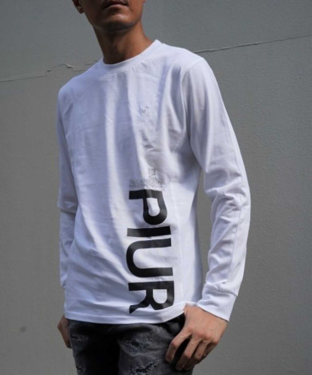 1PIU1UGUALE3 RELAX/豎標長袖T恤