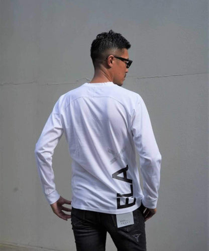 1PIU1UGUALE3 RELAX/豎標長袖T恤