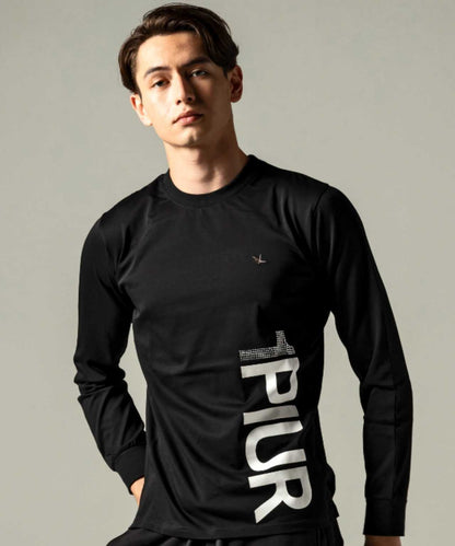 1PIU1UGUALE3 RELAX/豎標長袖T恤