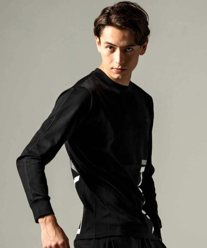 1PIU1UGUALE3 RELAX/豎標長袖T恤