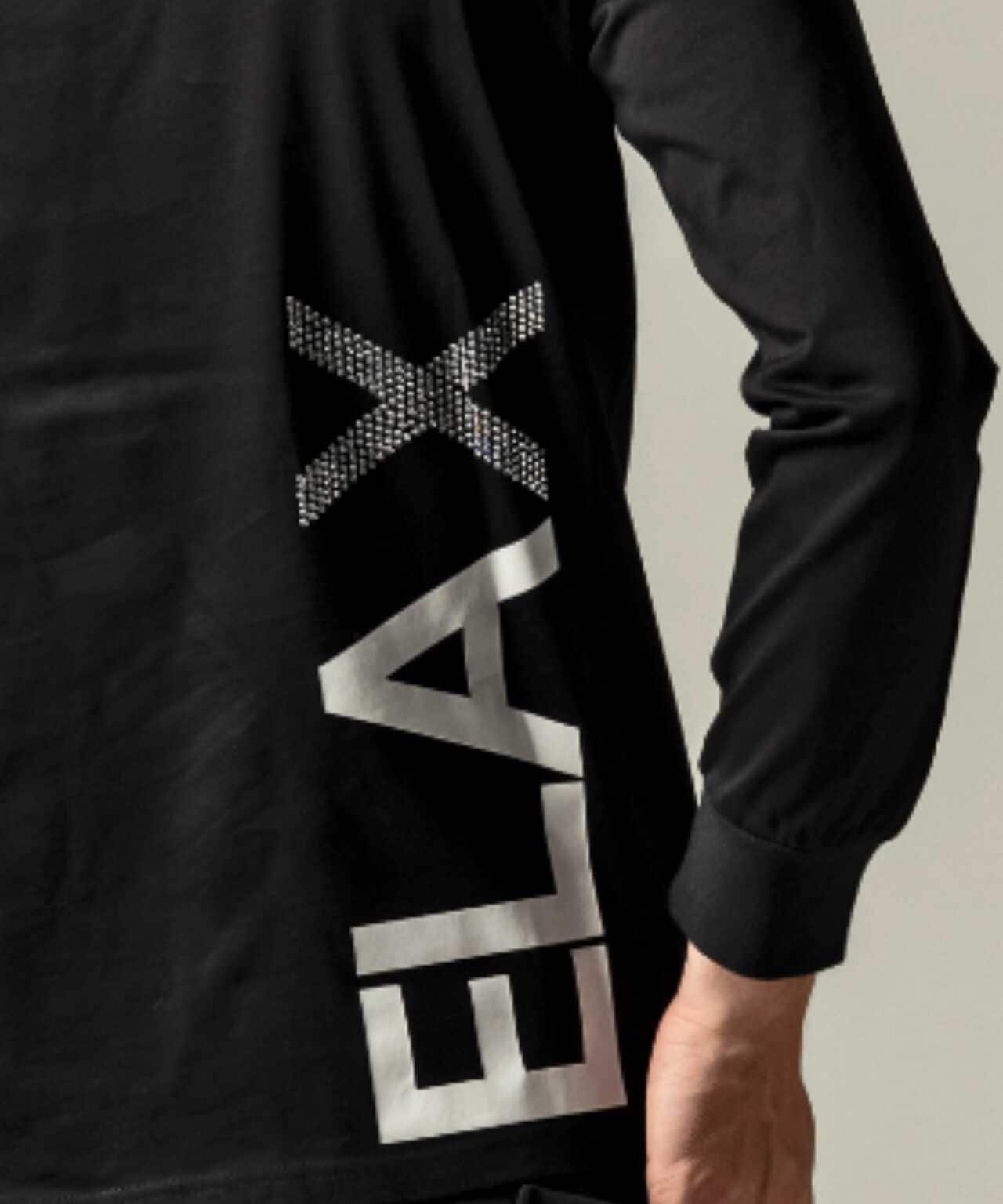 1PIU1UGUALE3 RELAX/豎標長袖T恤