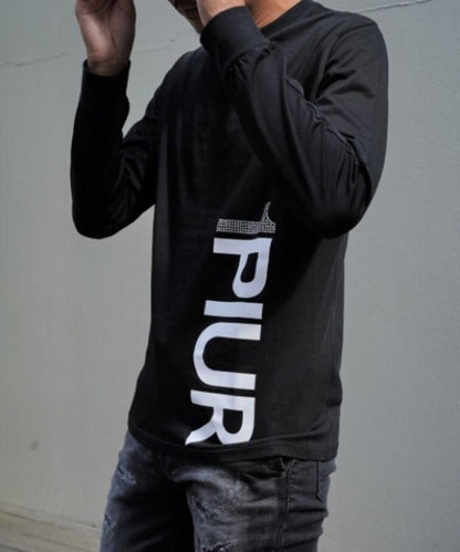 1PIU1UGUALE3 RELAX/豎標長袖T恤