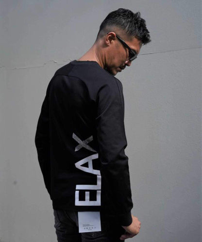 1PIU1UGUALE3 RELAX/豎標長袖T恤