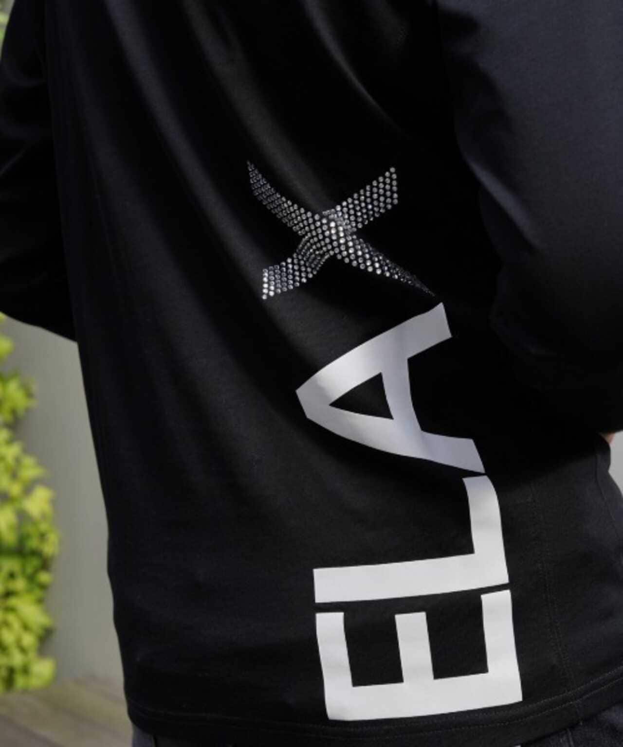 1PIU1UGUALE3 RELAX/豎標長袖T恤