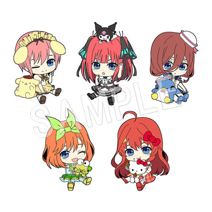 《五等分的新娘》×《三麗歐》扁平娘交易橡膠掛繩 1個