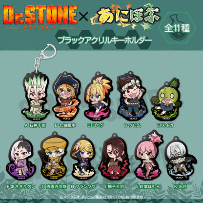 《Dr.STONE 石紀元》動漫周邊 純黑亞克力鑰匙扣 K 冰月