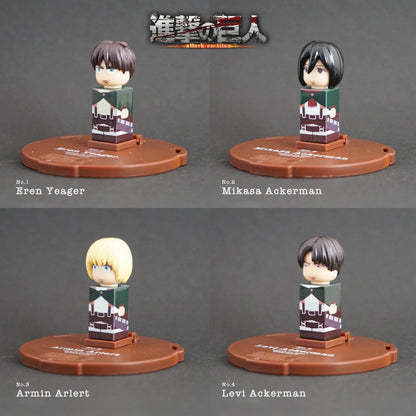 《進擊的巨人》徽章手辦「STICK HEADS / 利威·阿克曼」