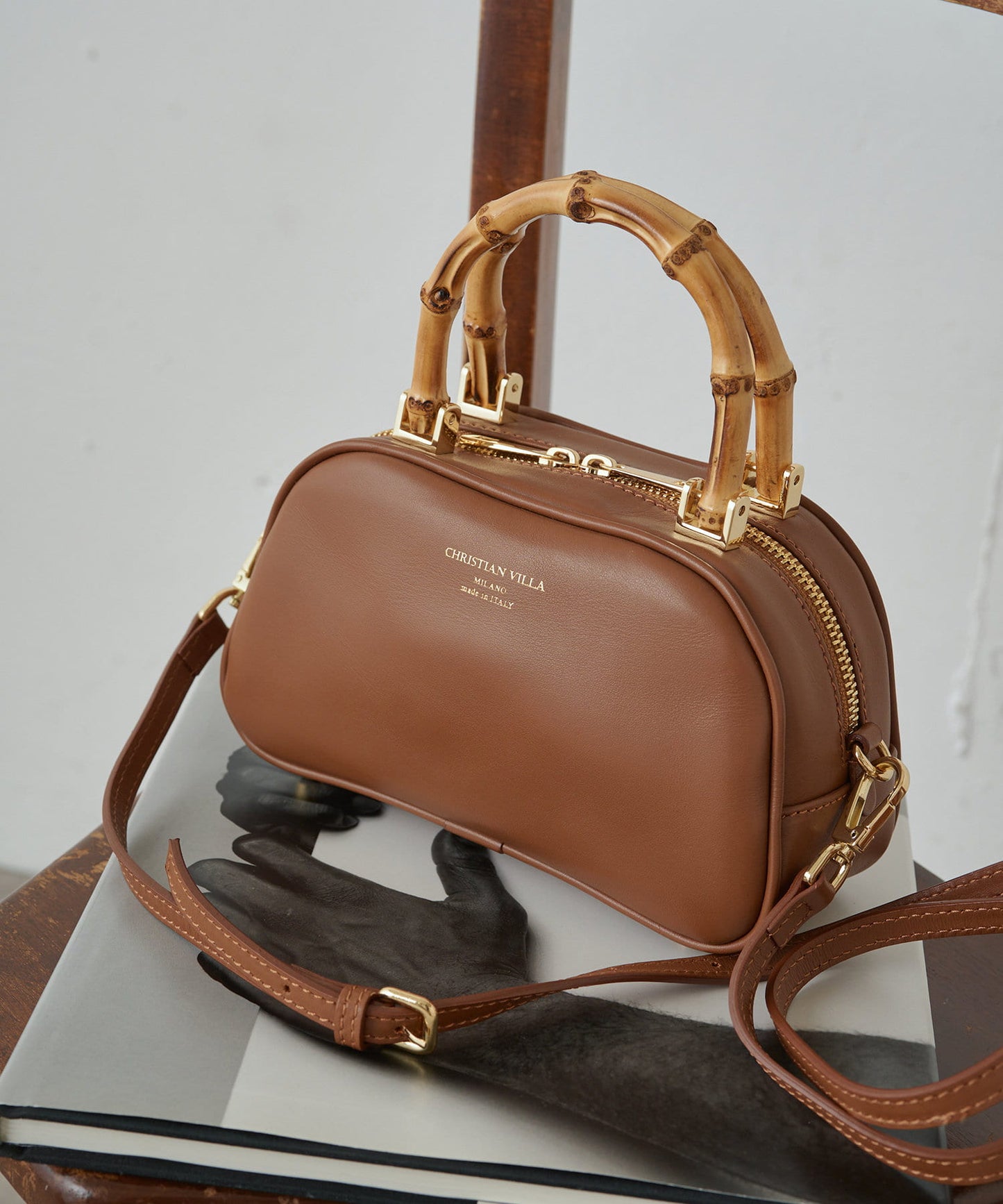 【CHRISTIAN VILLA/克里斯汀 維拉】迷你竹編包