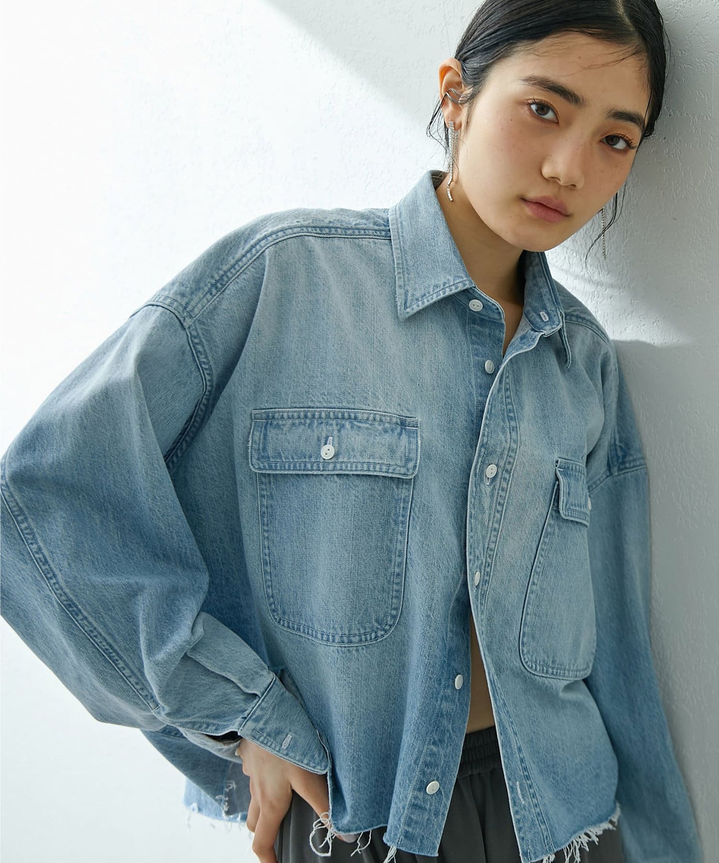 牛仔襯衫