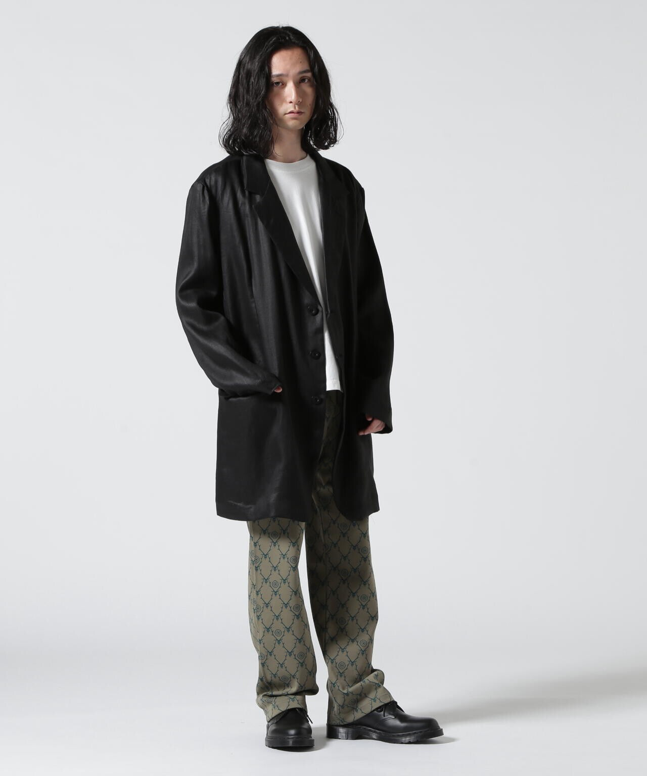 A.F ARTEFACT/エーエフ・アーティファクト/LINEN BIG JAKET A.F ARTEFACT/藝術品/亞麻大外套