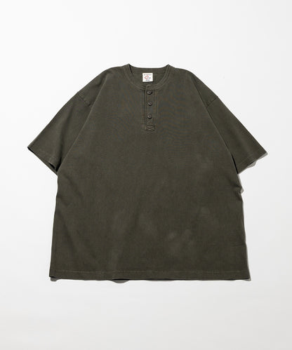 10.5盎司 重量無側縫 圓領 顏料T恤 美國棉