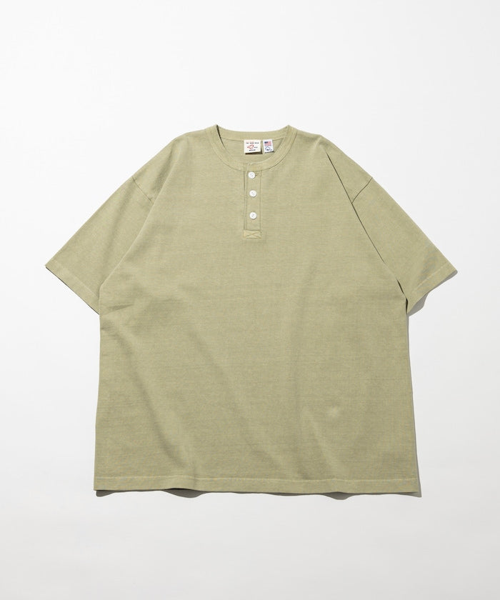 10.5盎司 重量無側縫 圓領 顏料T恤 美國棉