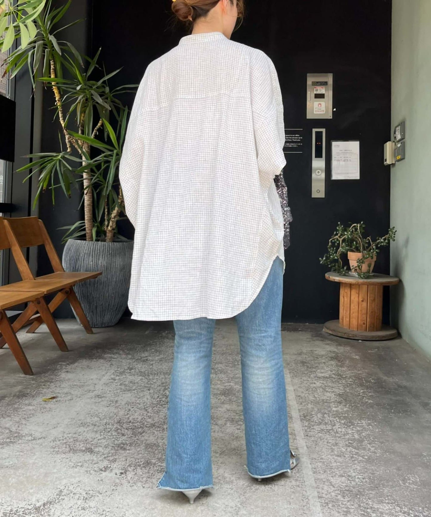 【體型遮蓋】亞麻粘膠多爾曼襯衫