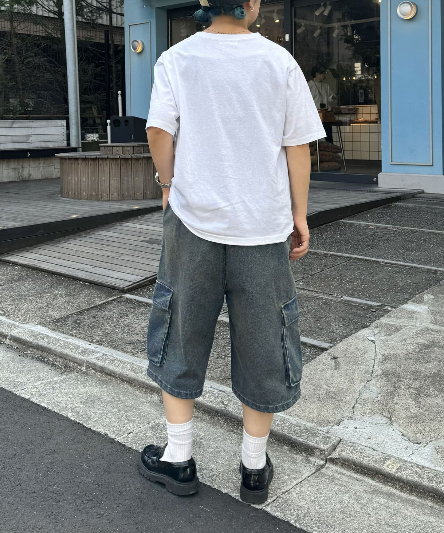 【UNISEX】半身貨物褲