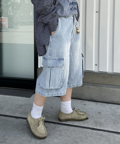 【UNISEX】半身貨物褲