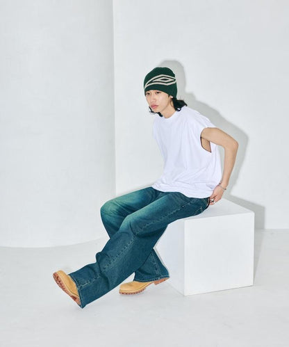 寬鬆版型 下垂肩 無袖 圓領T恤