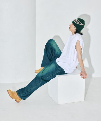 寬鬆版型 下垂肩 無袖 圓領T恤