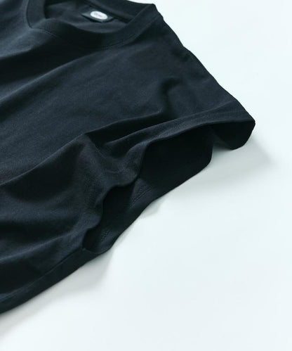 寬鬆版型 下垂肩 無袖 圓領T恤