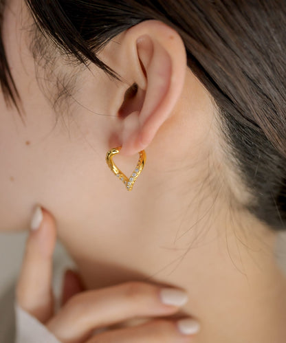 《鋯石使用》鑲嵌扭曲耳環