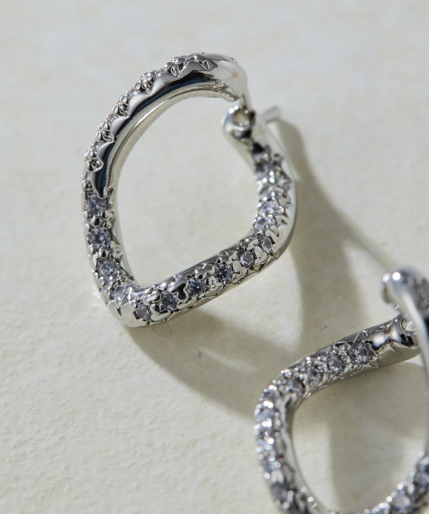 《鋯石使用》鑲嵌扭曲耳環