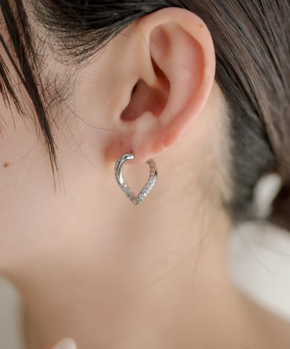 《鋯石使用》鑲嵌扭曲耳環