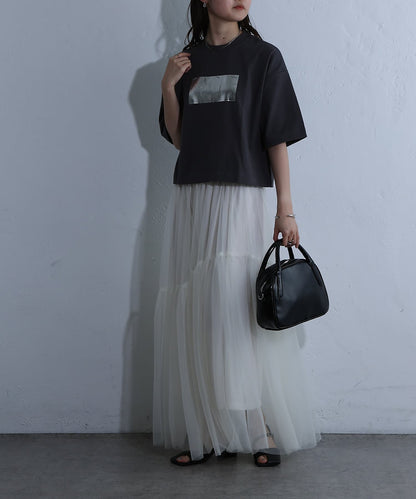 12/天竺箔印花T恤