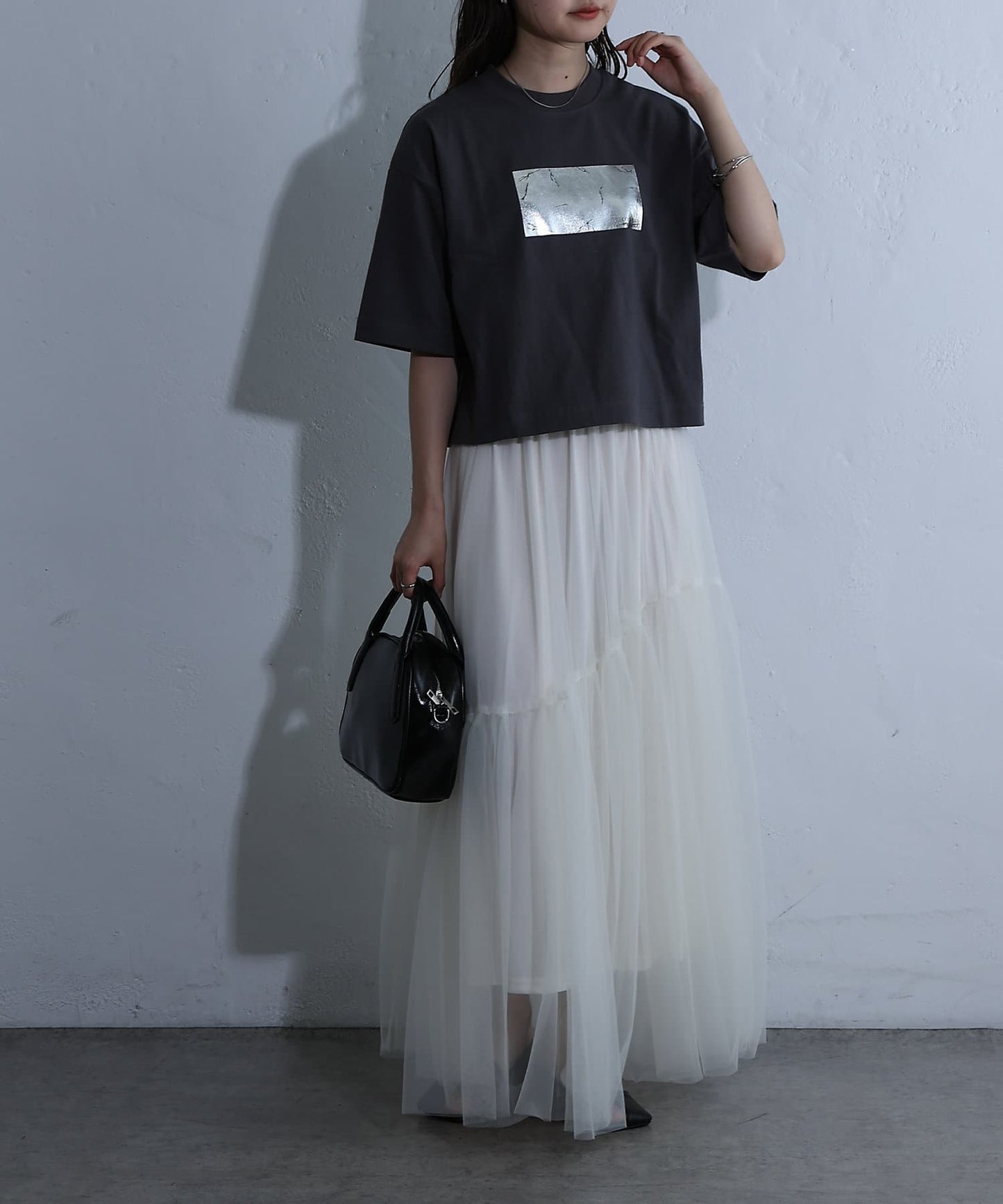 12/天竺箔印花T恤