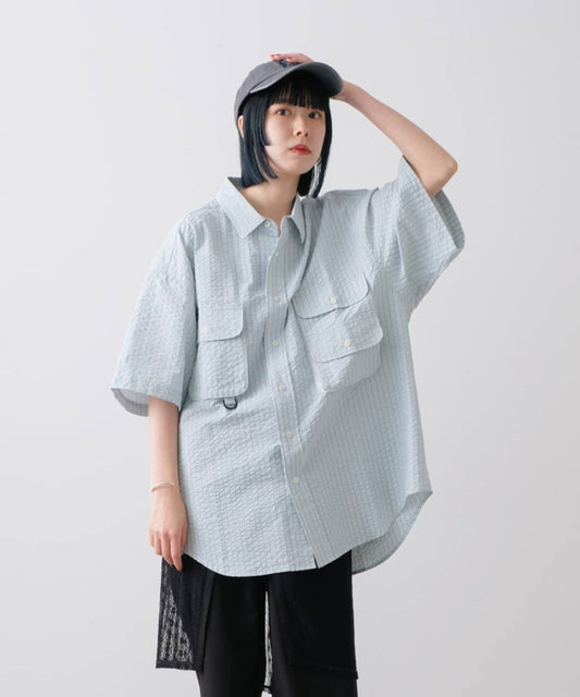 【WHIMSIC】短袖釣魚襯衫