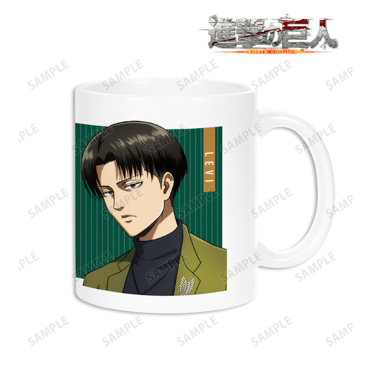 《進擊的巨人》描繪插圖 利威 相似造型版 馬克杯