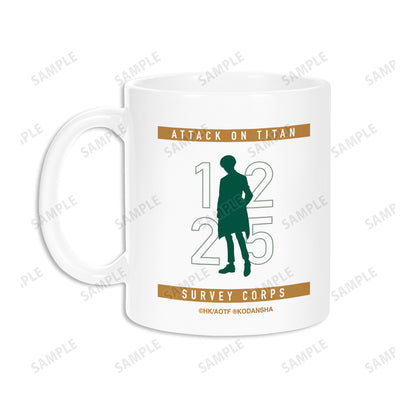 《進擊的巨人》描繪插圖 利威 相似造型版 馬克杯