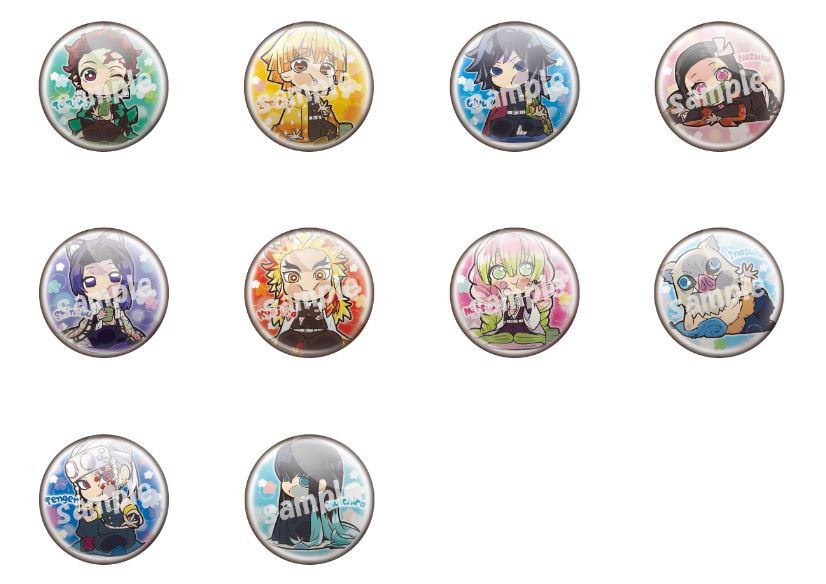 《鬼滅之刃》一息微笑 扭蛋胸章 完整禮盒