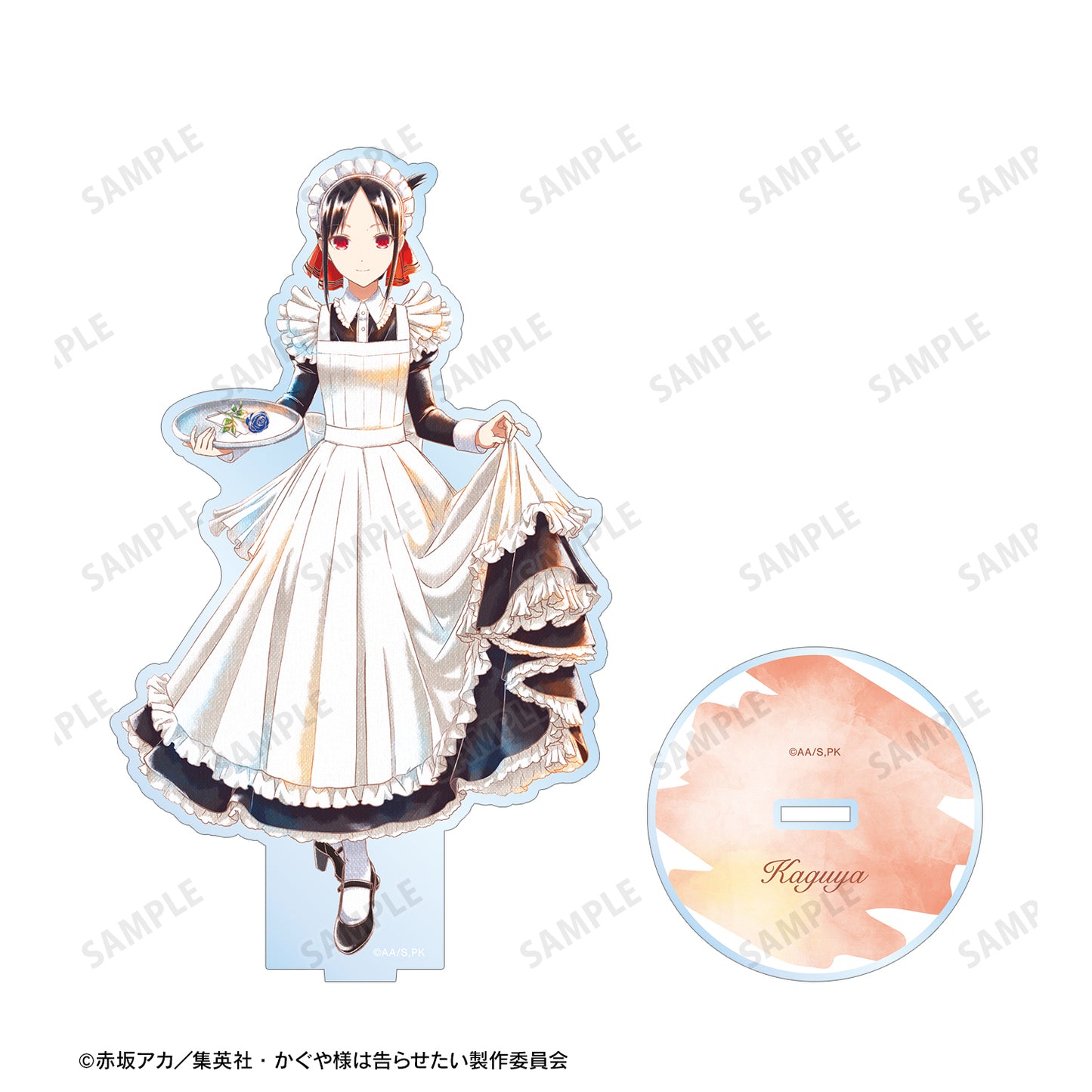 《輝夜大小姐想讓我告白》_描き下ろし插圖 四宮輝夜 女僕＆執事ver. Ani-Art 水色標籤 大號亞克力立牌