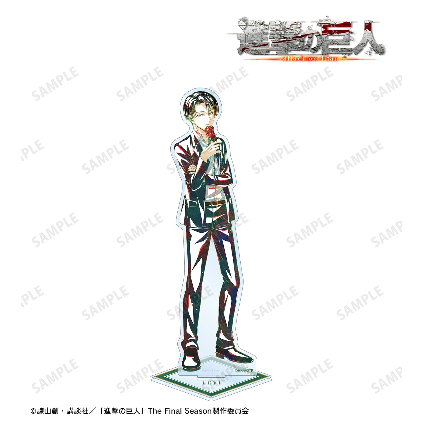 《進擊的巨人》描繪版 利威 花店版 Ani-Art 大亞克力立牌