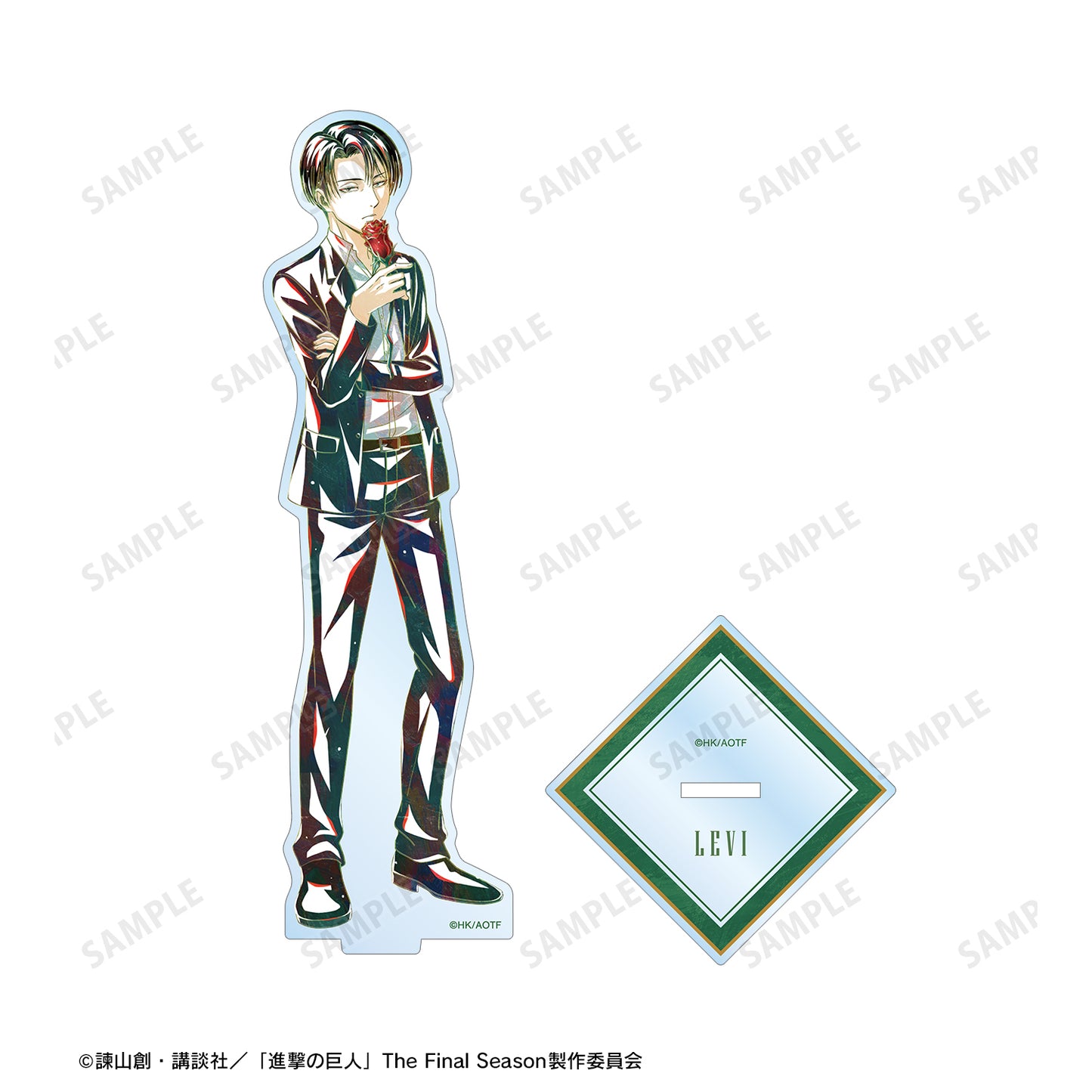 《進擊的巨人》描繪版 利威 花店版 Ani-Art 大亞克力立牌