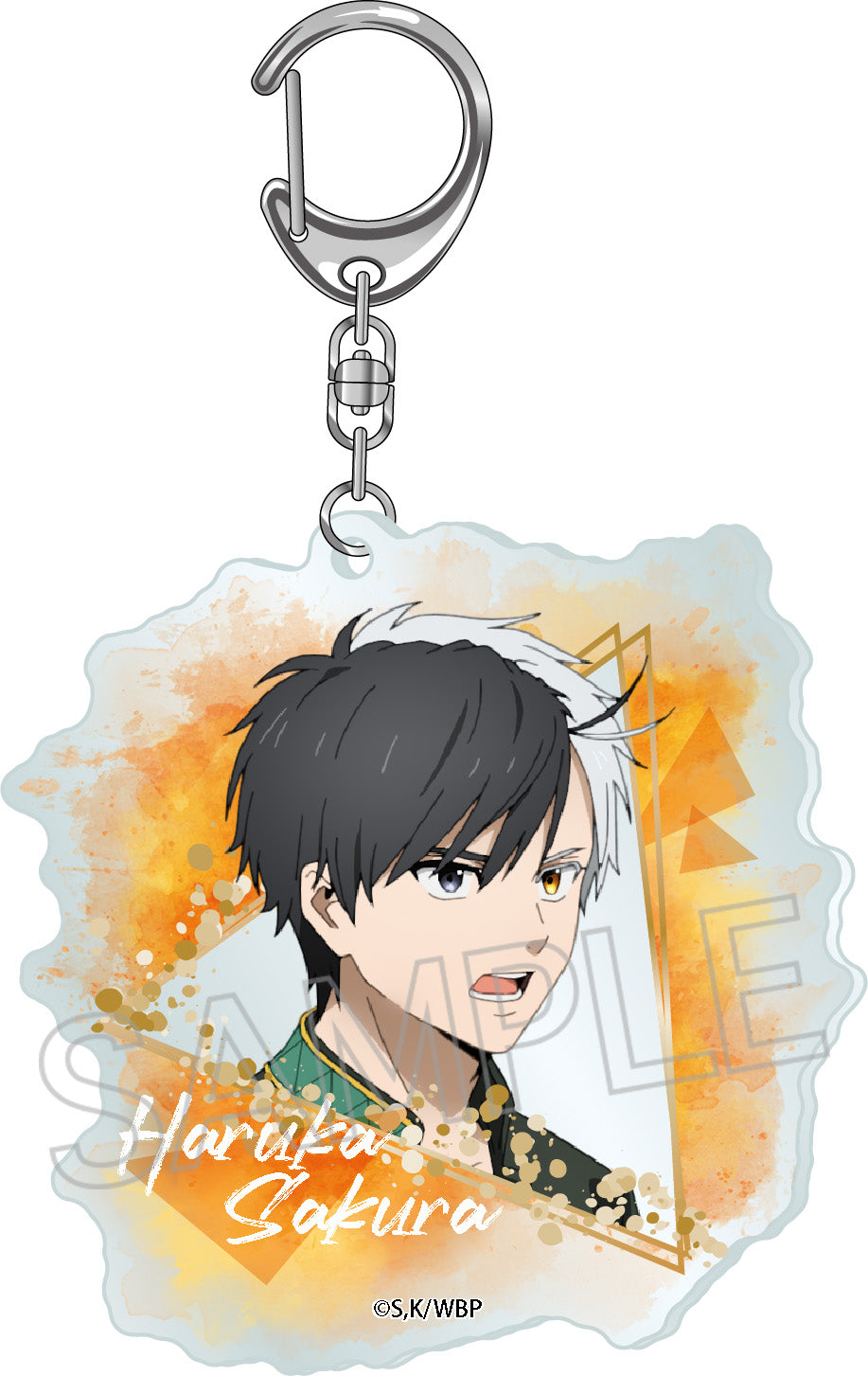 《防風少年》_溼潤色系列 丙烯鑰匙扣 櫻花 遙