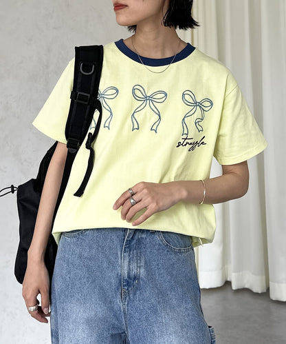 綜合刺繡T-shirt