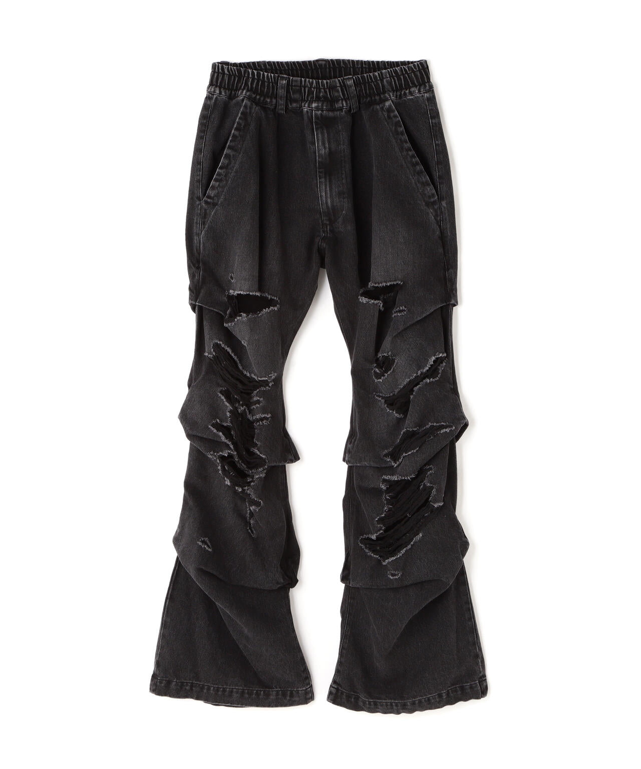 A.F ARTEFACT/VINTAGE TUCK BUGGY PANT/CRUSH