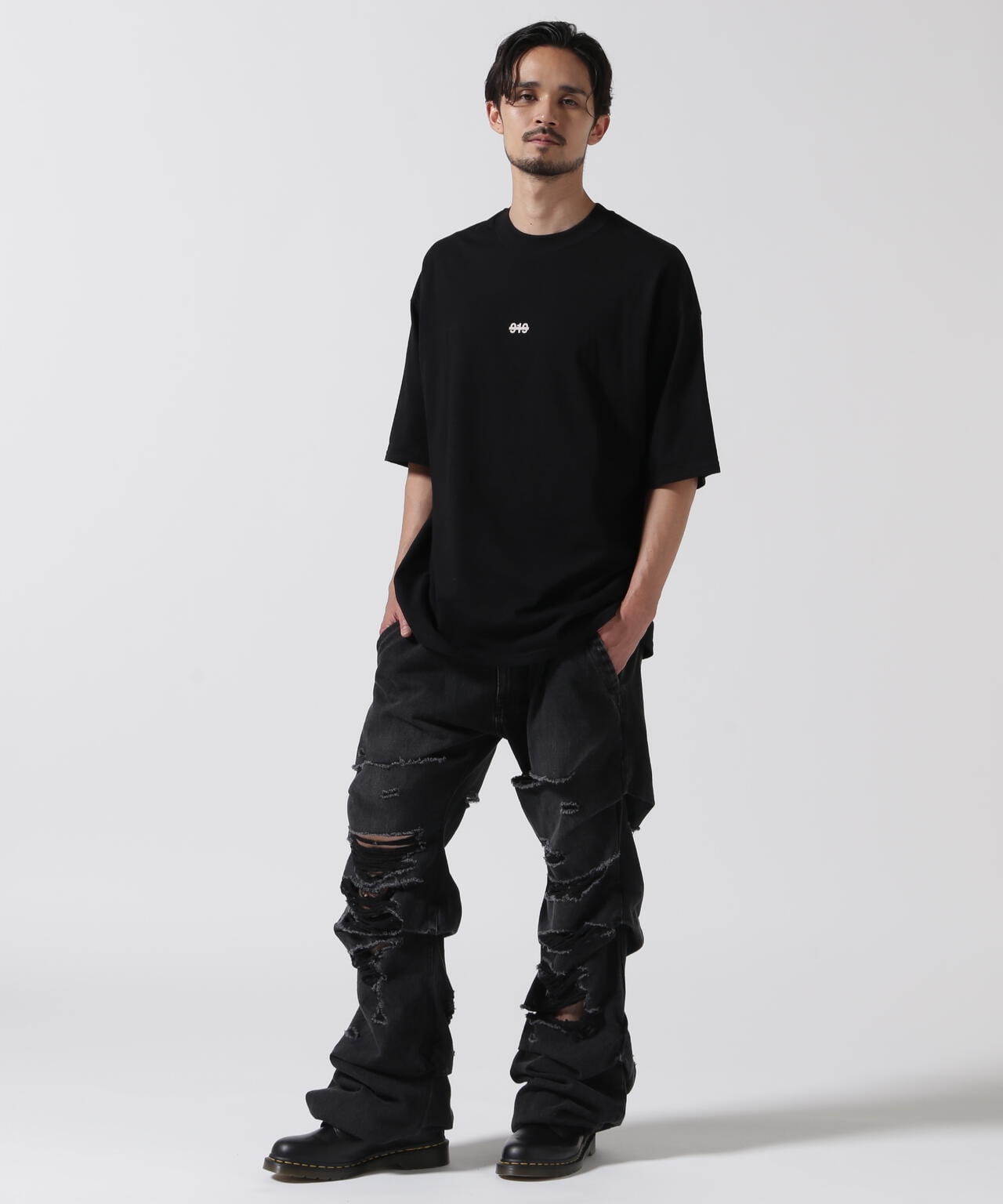 A.F ARTEFACT/VINTAGE TUCK BUGGY PANT/CRUSH