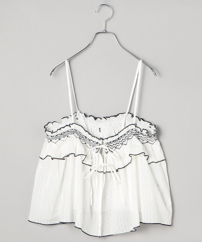 印度 荷葉邊吊帶背心