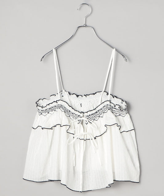 印度 荷葉邊吊帶背心