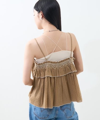 印度 荷葉邊吊帶背心