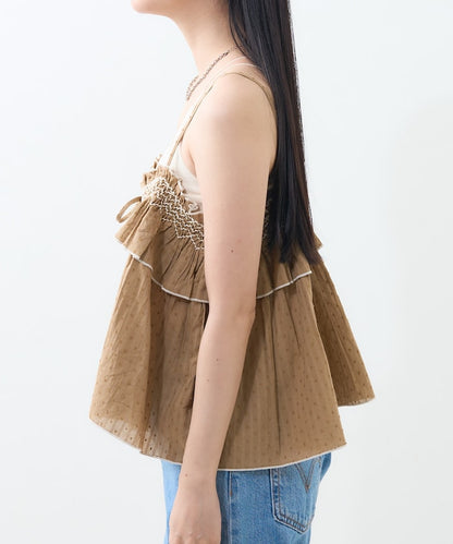 印度 荷葉邊吊帶背心