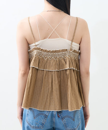 印度 荷葉邊吊帶背心