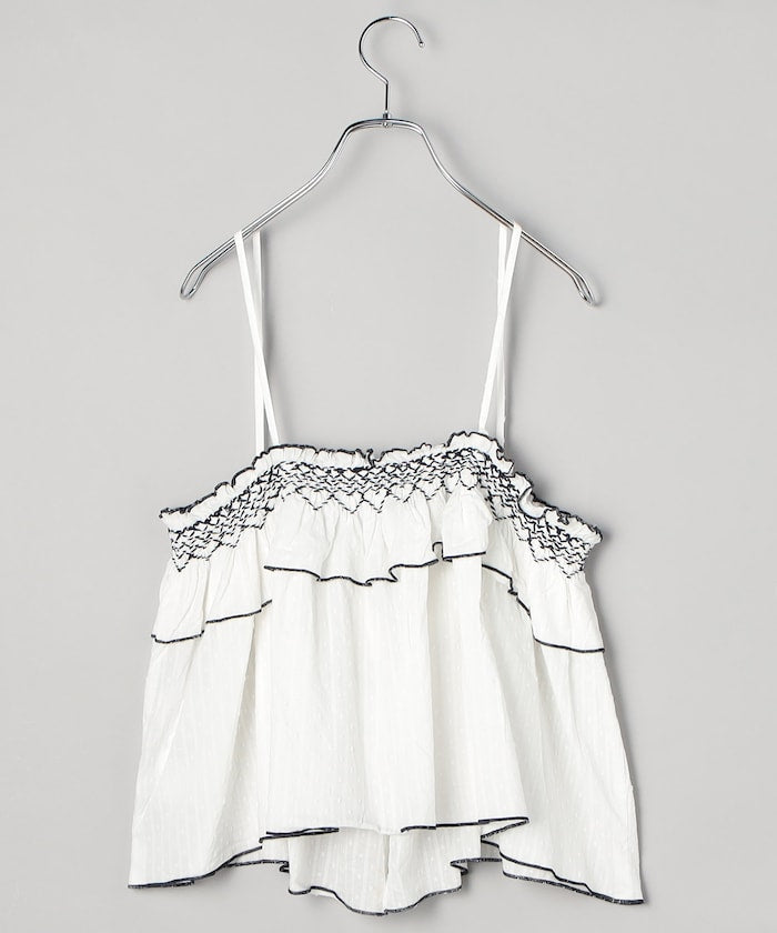 印度 荷葉邊吊帶背心