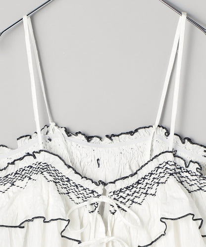 印度 荷葉邊吊帶背心