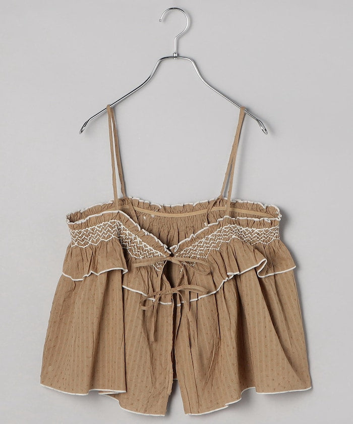 印度 荷葉邊吊帶背心