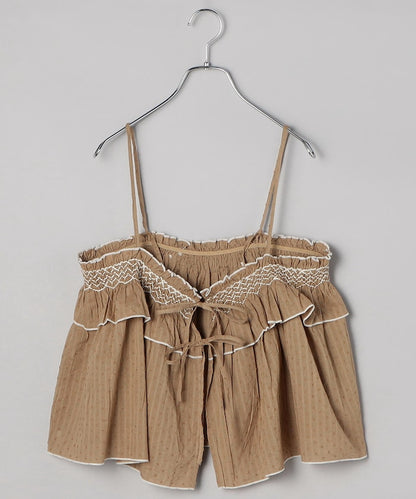 印度 荷葉邊吊帶背心