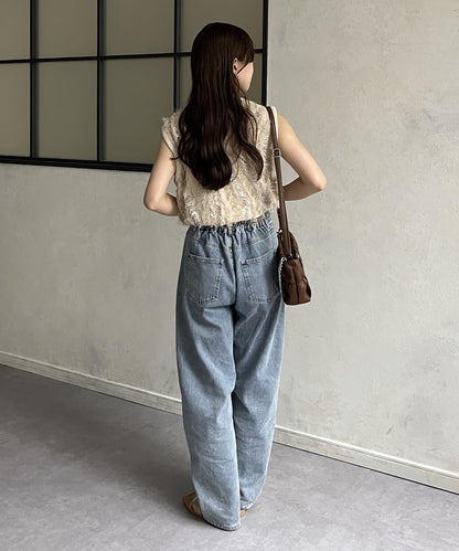 流蘇無袖針織衫