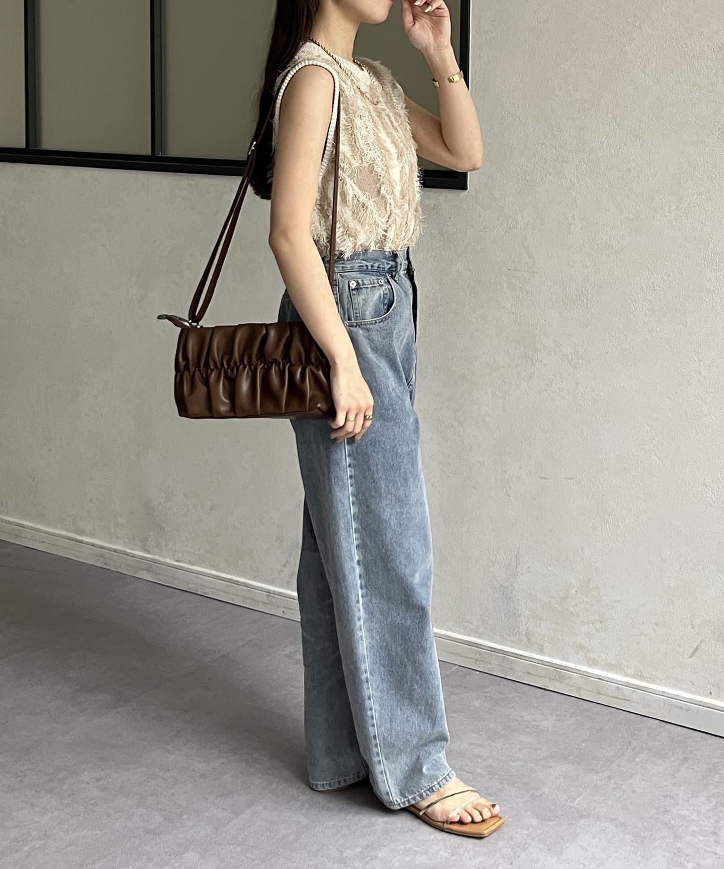 流蘇無袖針織衫