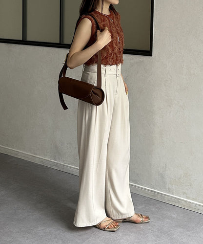 流蘇無袖針織衫